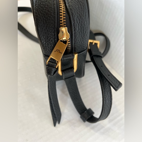 NWT J Crew Womens Devon Camera Small Leather  Black Bag  $128.00. - Picture 4 of 12